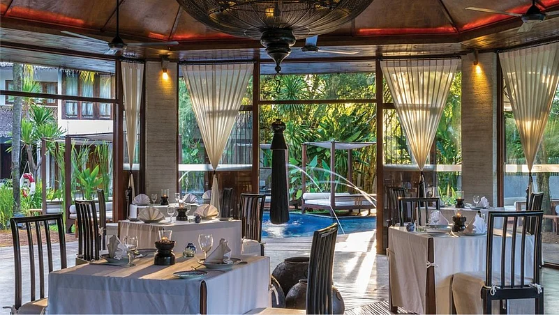 The villas have a luxe rustic vibe